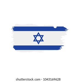 Israel flag, vector illustration