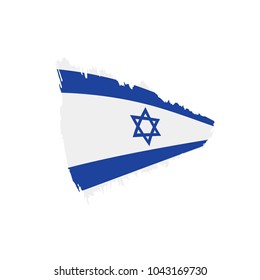 Israel flag, vector illustration