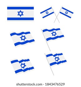israel flag vector illustration design template