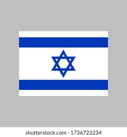 Israel flag vector illustration in high quality for ui and ux, website or mobile application