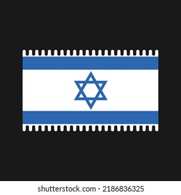 Israel Flag Vektor. Nationalflagge