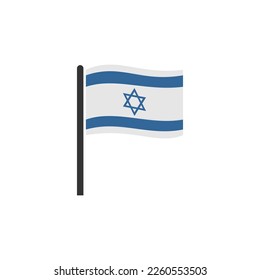 Israel flags icon set, Israel independence day icon set vector sign symbol