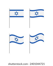 Israel frag vector flat illustration