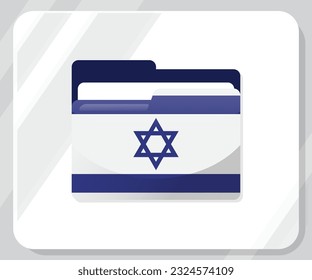 Israel Glossy Folder Flag Icon