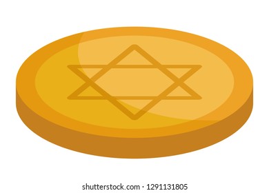 Israel gold coin