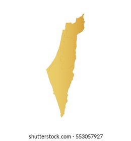 Israel gold map