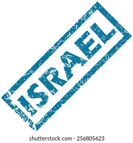Israel grunge rubber stamp on a white background. Vector illustration 