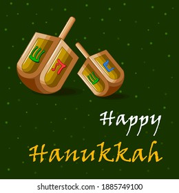 Israel Holiday for Festival of Light Happy Hanukkah celebration background. Vector illustration