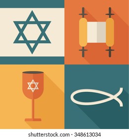 Israel icon set