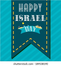 Israel  Independence Day card in vector format.