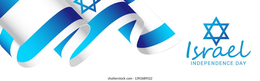 Israel Independence Day Poster Or Banner Background.