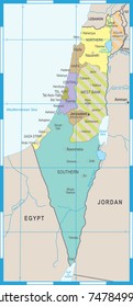 Israel Map - Detailed Vector Illustration