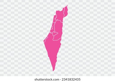 Israel Map Fuscia Farbhintergrund-Qualitätsdateien png