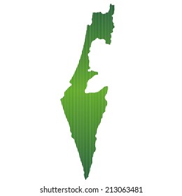 Israel map green