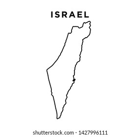 Israel map icon vector illustration