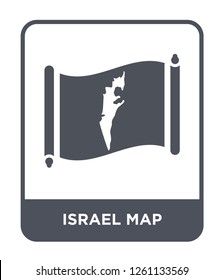 israel map icon vector on white background, israel map trendy filled icons from Countrymaps collection, israel map simple element illustration