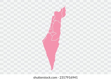 Israel Map Rose Color Background quality files png