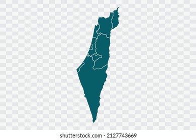 Israel Mapa el color verde del teñido en la columna de fondo