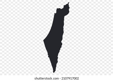 Israel map vector, Not isolated on transparent background