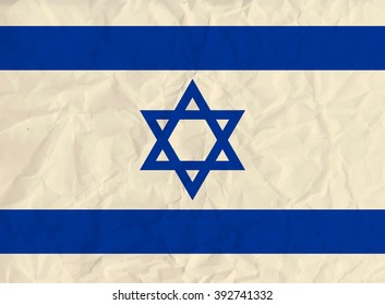 Israel paper  flag