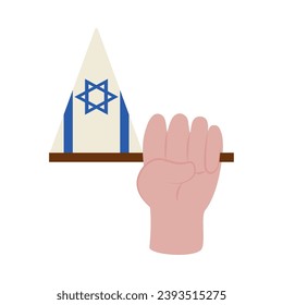 israel pennat illustration vector isolated