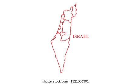 Mapa de línea roja de Israel