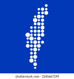 Israel Silhouette Pixeldiagramm