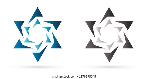 Israel star, modern star, luxury graphic vector.