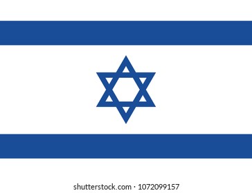 Israel vector flag