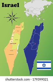 Israel vector set. Isolated