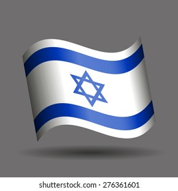 Israel waving flag