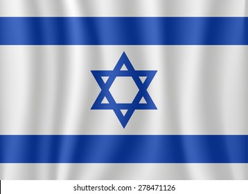 Israel waving flag