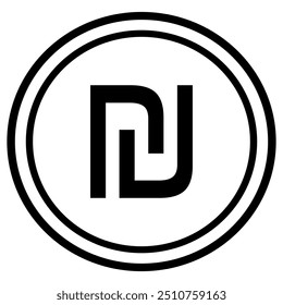 Israeli Currency Symbol, Israel Currencry Symbol icon coin money