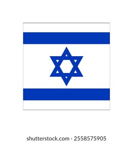 The Israeli Flag featuring Blue Stripes alongside the iconic Star of David symbol