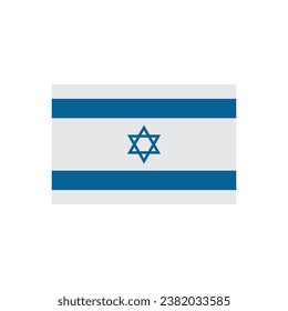 Israeli flag icon vector template illustration logo design