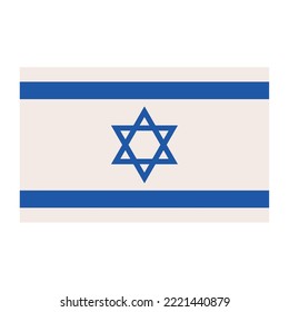 Israeli flag with a star of David