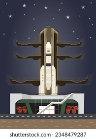 ISRO's Chandrayaan-3 Launch Illustration - Indian Space Mission Graphical Representation