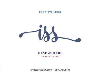 ISS Lettering Logo Is Simple, Easy To Understand And Authoritative