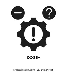 Issue icon glyph vector illustration