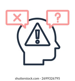 Ilustração do vetor de design da cor da linha do ícone da ocorrência