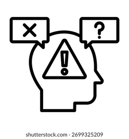Ilustração do vetor de design da linha do ícone da ocorrência