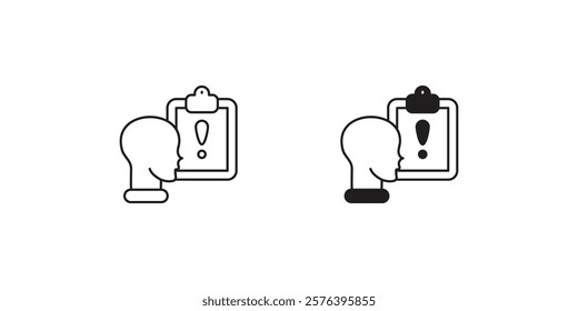 Issue icon with white background vector stock illustration