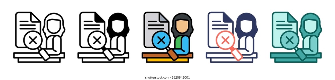 Issue Logging Icon Multiple Vector Illustration