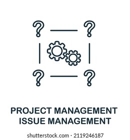 Issue Management icon. Line element from project management collection. Linear Issue Management icon sign for web design, infographics and more.