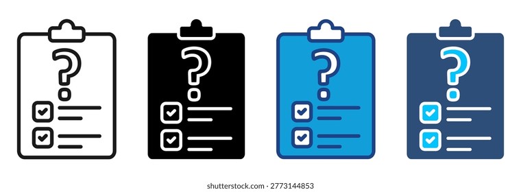 Issue Management Icon Set Multiple Style Vector Illustration
