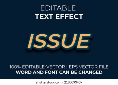 Issue text effect, easy to edit
