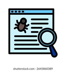 Issue Tracker outline color, mini illustration icon. use for modern concept, print, UI, UX kit, web and app development. Vector related to risk management, business, finance.

