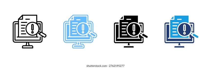 Issue Tracking icon multiple style collection