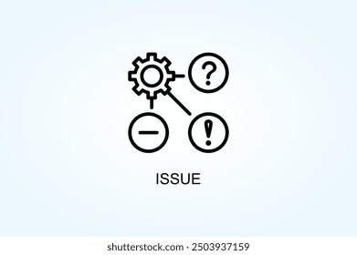 Issue Vector Or Logo Sign Symbol Illustration