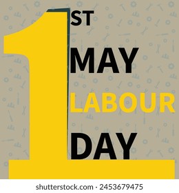 ist may 2024. international labour day celebrations. social media post design. EPS file.